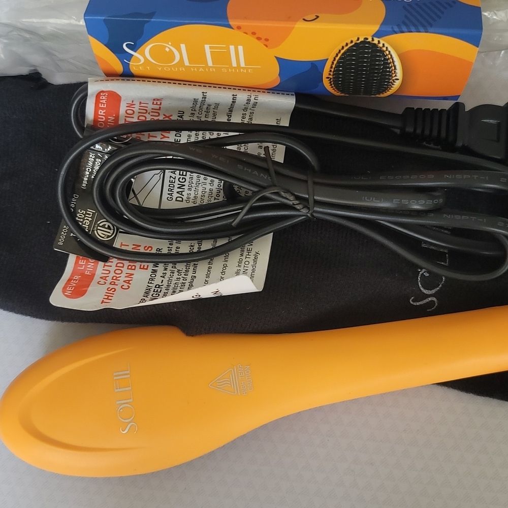 SOLEIL HAIR TOOLS Mini Heat Brush - Apricot - Picture 7 of 7